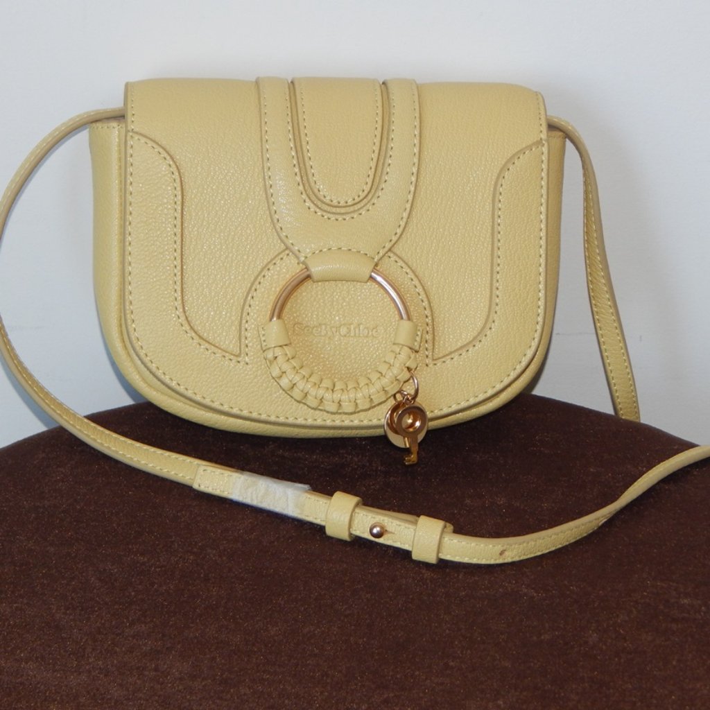 See By Chloe Hana Mini Russet Green Leather Flap Crossbody Bag Authentic Nwt